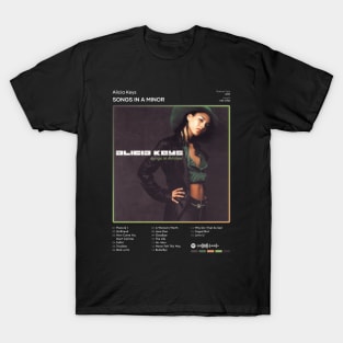 Alicia Keys - Songs In A Minor Tracklist Album T-Shirt